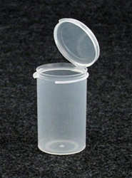 Lacons® 152500 Round Hinged-Lid Plastic Container